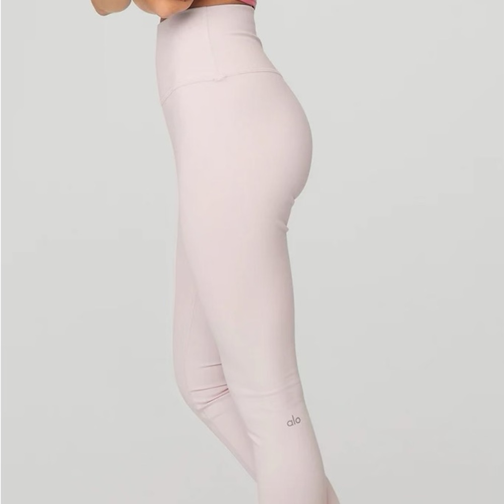 Pink Alo Yoga Leggings High Waist Airbrush